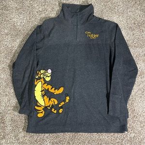 Disney Tigger Fleece Quarter Zip Sweater